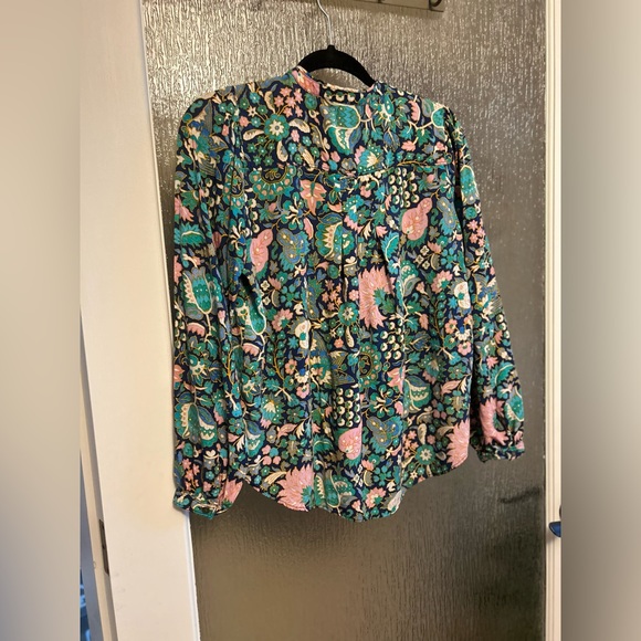 Bright Patterned LOFT Blouse - Picture 6 of 10